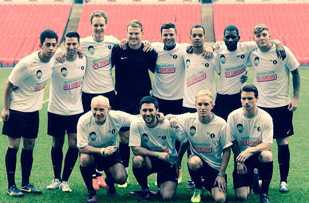 Lawson’s Andy dribbles all over James&nbsp;Arthur