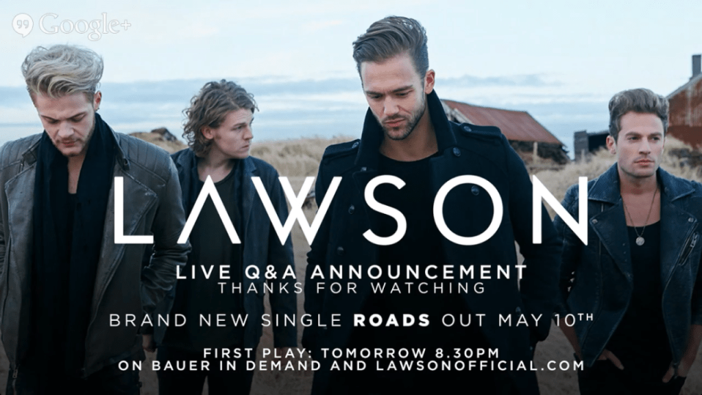 Lawson are back with a&nbsp;bang