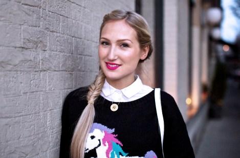 December 4th, 2012--New York, NY: Portraits of Sophia Webster outside of her Meatpacking District showroom on Horatio St. on Tuesday evening. For column WHAT I AM WEARING NOW--WIWN.  Photograph by Benjamin Norman Assignment ID: 10135447A